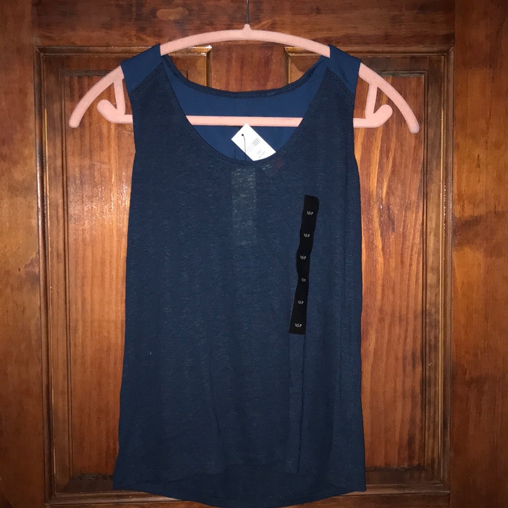 NWT Banana Republic Petite Mixed Media Tank Top